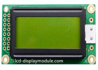 أصفر أخضر نقطة مصفوفة شاشة LCD وحدة 8x2 شخصية 4bit 8bit MPU