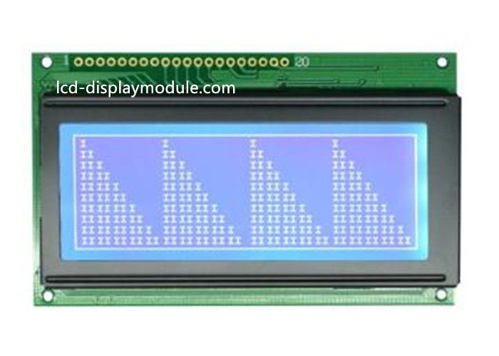 Transmissive سلبي جرافيك LCD وحدة عرض STN الأزرق مساحة العرض 84mm * 31mm
